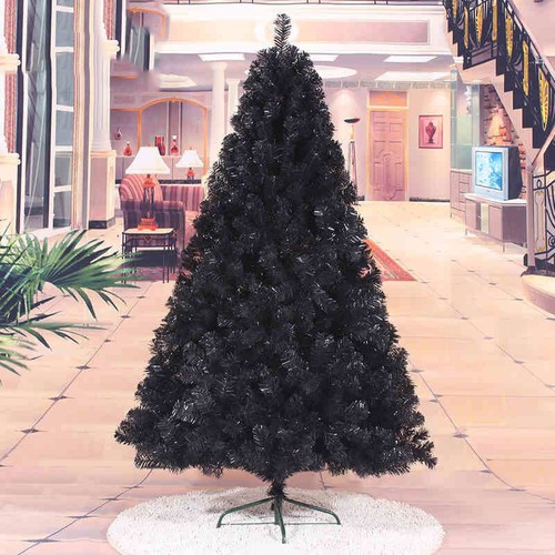 Black Artificial Christmas Tree Holiday Indoor Plastic Stand Base Xmas Home New - Picture 4 of 16