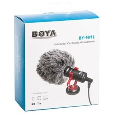 BOYA BY-MM1 Mini Cardioid shotgun Microphone Compatible all phones,Cameras
