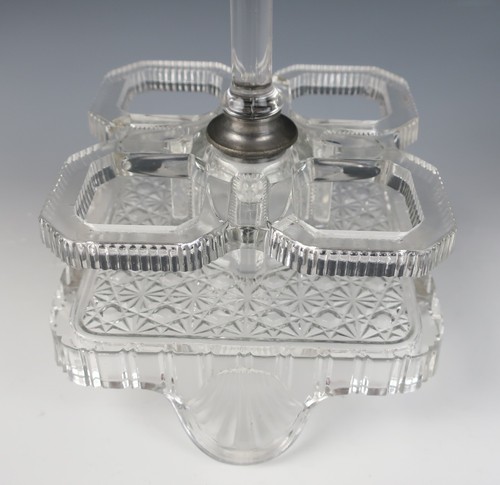 Victorian EAPG Castor Set Antique All Glass Cruet Stand Bottles Early American - Picture 5 of 11