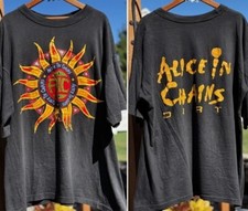 Alice In Chains Band 2 Side Black Short sleeve Remake Unisex T shirt S-5XL