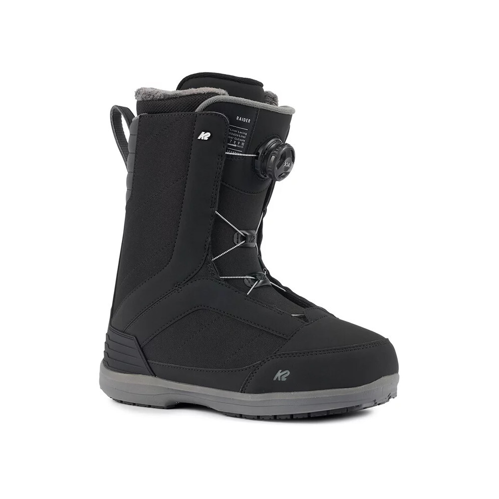 Boots de snowboard Raider black noires pour homme adulte