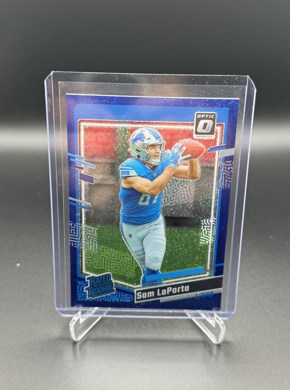 2023 Panini Donruss Optic - Rated Rookie Blue Glitter Prizm #237 Sam LaPorta