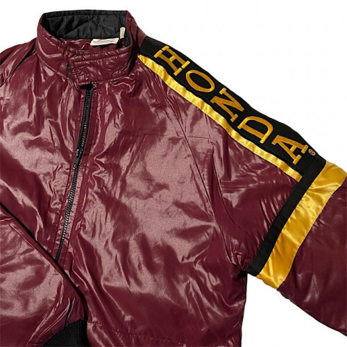 70s ホンダ ナイロンライダースジャケット ヴィンテージ チェーンステッチ 70s HONDALINE nylon racing jacket vintage Honda Size S [VG