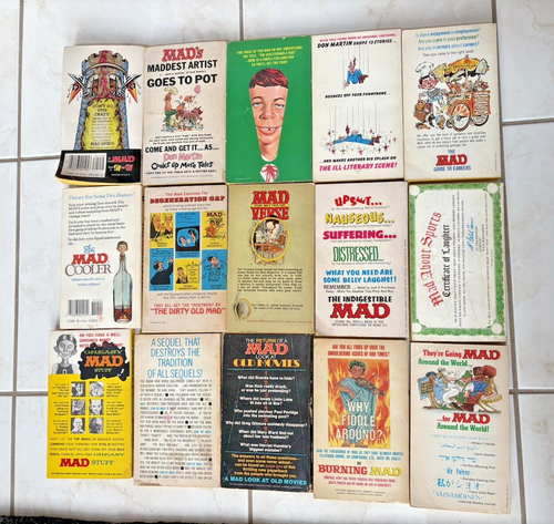 Vintage 15 Book Lot MAD MAGAZINE Paperbacks From 1960s 70s and 80s #44 - Picture 2 of 6