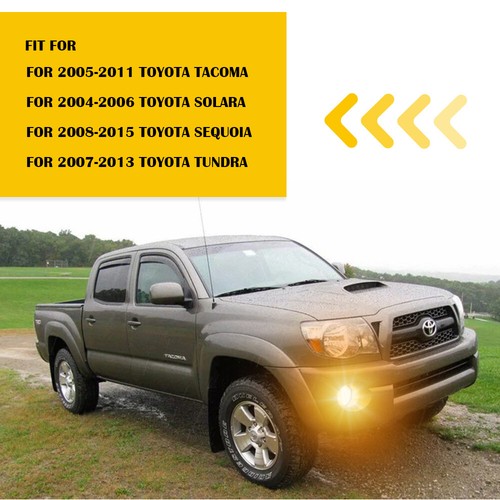 Fit For 2005-2011 Toyota Tacoma 2007-2013 Tundra Clear Fog Light Lamp w/ Bulbs - Picture 8 of 14