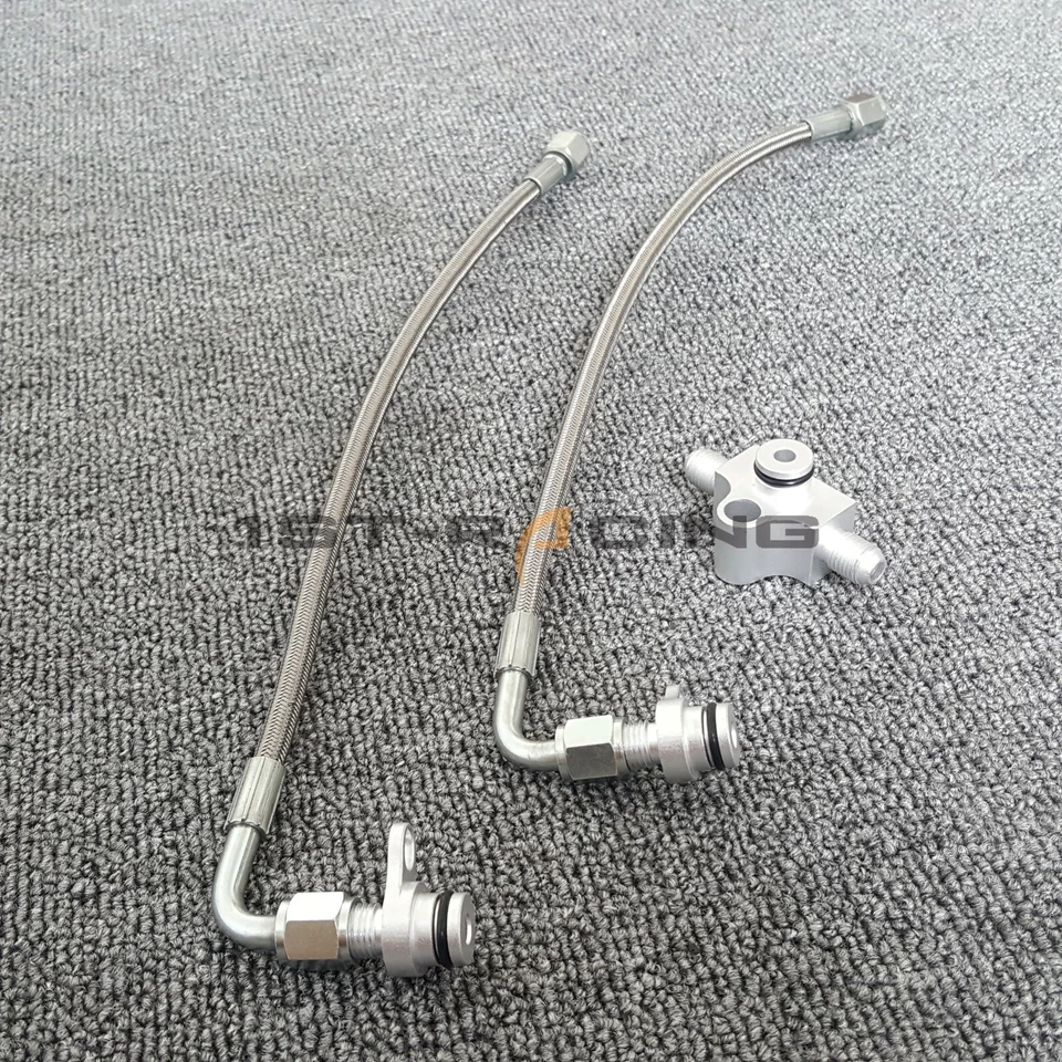 Fit BMW N54 3.0T Twin TD03L TD04L turbos 135i 335i 535i 735i Oil Feed Line Kit - Image 3 of 4