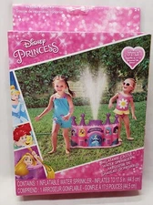 What Kids Want! Disney Princess Inflatable Castle Water Sprinkler/New