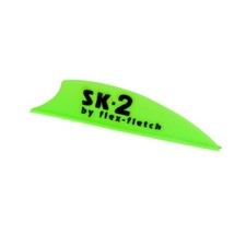 Flex Fletch Silent Knight 2" Flex2 Vanes 100 Pack - COSMIC GREEN