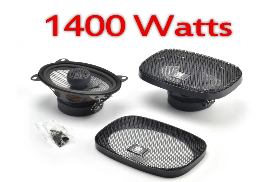 4x6 6x4 COAXIAL SPEAKER FOR FIAT Ducato 1981-2002 STRAIGHT FIT 1400W Total Power - Image 2 of 4