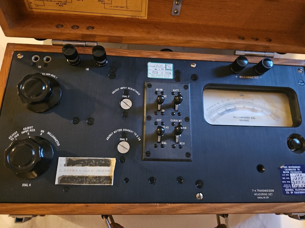 Rare Western Electric 7A Transmission Measuring Set Unique Piece