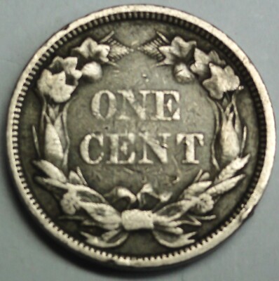 U.S.A. 1 Cent 1858 Münze, FLYING EAGLE fast vz /near xf  + Münztasche