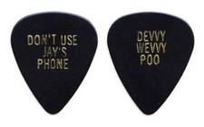 Vintage Steve Vai Devin Townsend Devvy Wevvy Poo Black Guitar Pick - 1993 Tour