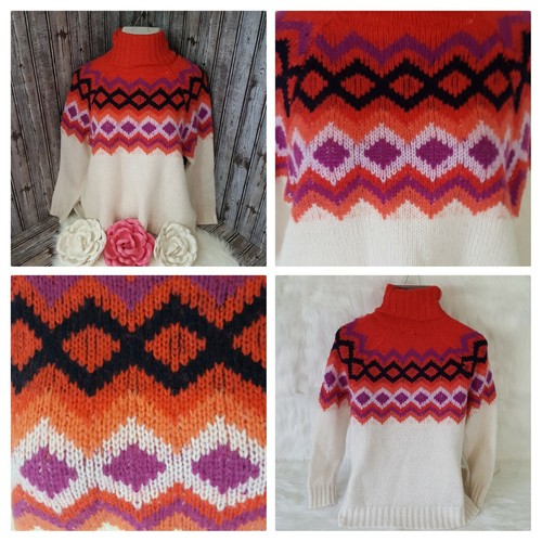 Aeric Sweater Womens XS Cowl Neck Winter Snow Long Sleeve Over Sized Ski Cabin - Picture 8 of 13