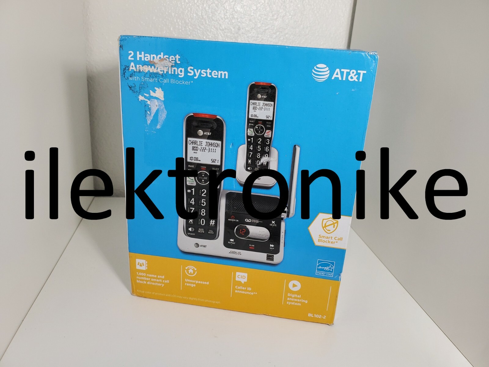 Brand NEW AT&T BL102 DECT 6.0 2Handset Cordless Phone With Answering Machine 650530032554 eBay
