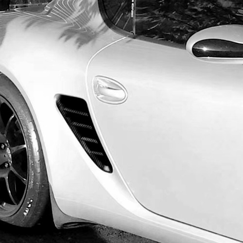 Real Carbon Fiber Side Vent Air Duct Cover Fit For Porsche Boxster 987 2005-2012 - Picture 9 of 9