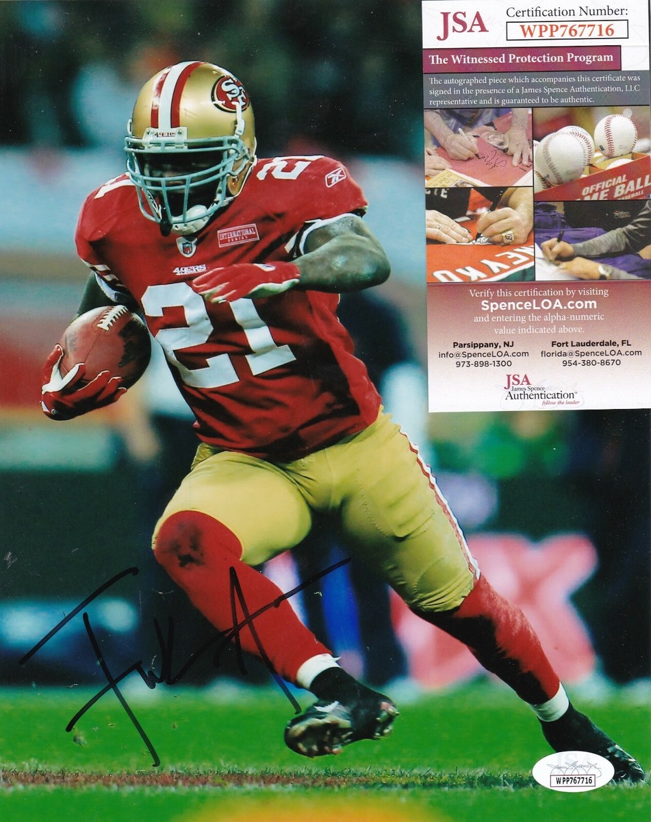 FRANK GORE SAN FRANCISCO 49ERS JSA AUTHENTICATED ACTION SIGNED