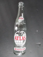 Lot of 6 Vintage Soda Pop Beverage Bottle   ACL   Atlas  Detroit, Michigan C100