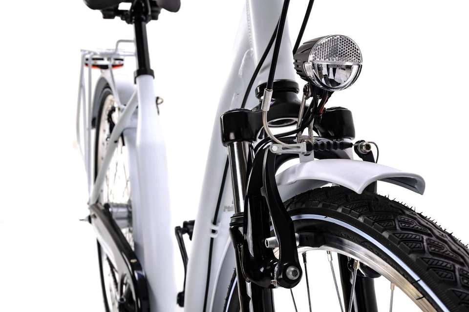 28 Zoll Alu Fahrrad City Bike Damen 7 Gang Nabenschaltung Tiefeinsteiger Weiss - Bild 4 von 4