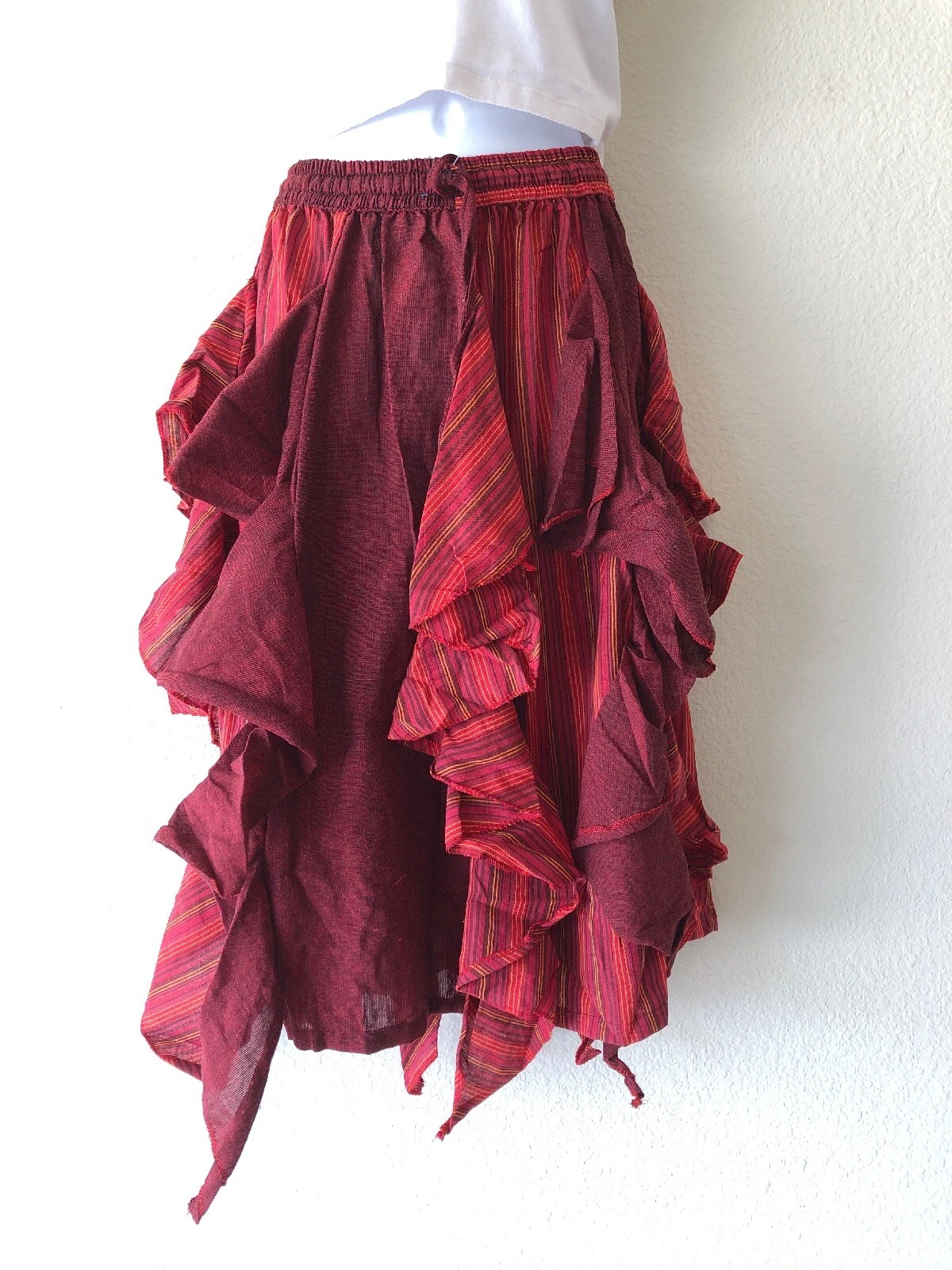 Gypsy Patchwork Hippie Bohemian Festival Cotton Skirt Dress Handmade Nepal S37 R
Opens in a new wind