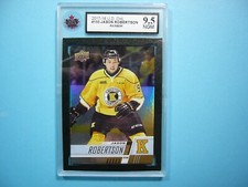 2017/18 UPPER DECK CHL CARD #155 JASON ROBERTSON RAINBOW PRE ROOKIE RC KSA 9.5
