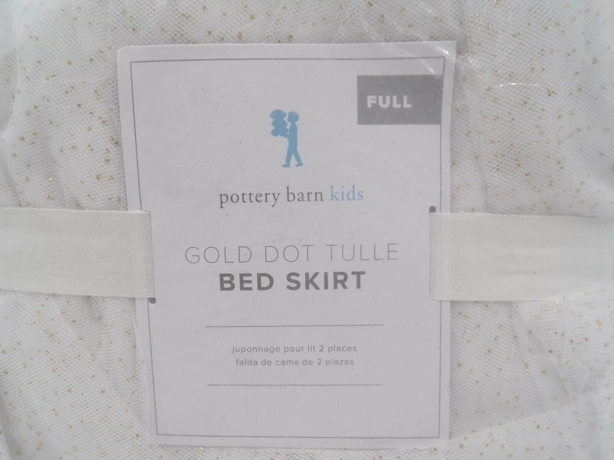 Pottery barn tulle bedskirt deals