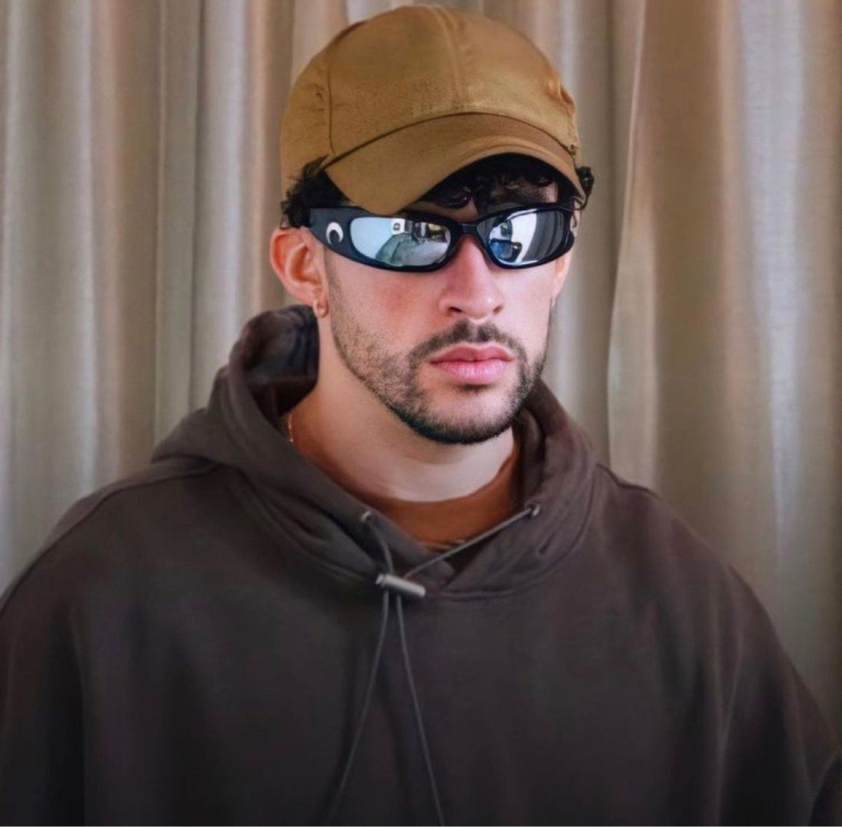 Y2K Bad Bunny Sunglasses New Moon Music Trend Gafas de Sol