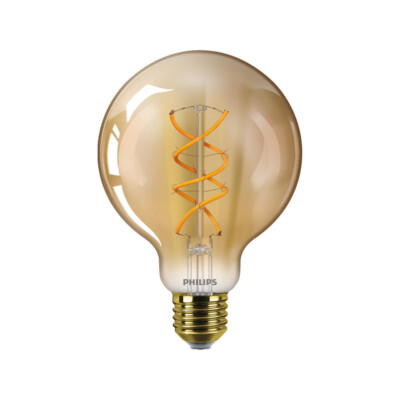 Philips Classic LEDbulb 5W Ersetzt 25W E27 820 250lm gold vintage Fillament warm