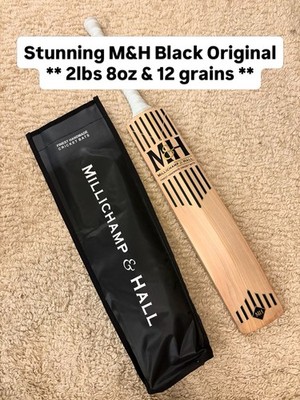 M&H Original Black Ed 2026 SH 2lb 8oz brandneuer Cricketschläger - 12 Körner UVP 811£