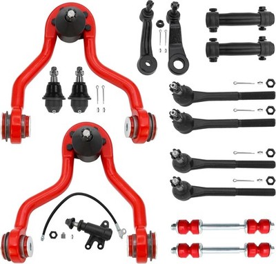 15Pc Front End Suspension Kit W/Pu Bushings for 1995-1999 Chevy GMC K1500/K2500
