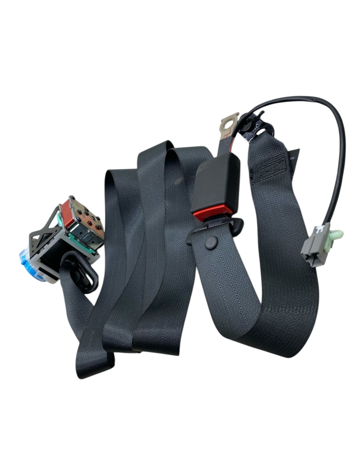 2015 ASTON MARTIN RAPIDE LEFT REAR SEAT BELT RETRACTOR W/ BUCKLE FD43-611B74-AA