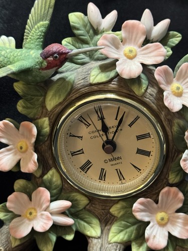 Vintage Seymour Mann Connoisseur Collection Signed Bernini Clock w/ Hummingbird - Picture 2 of 17