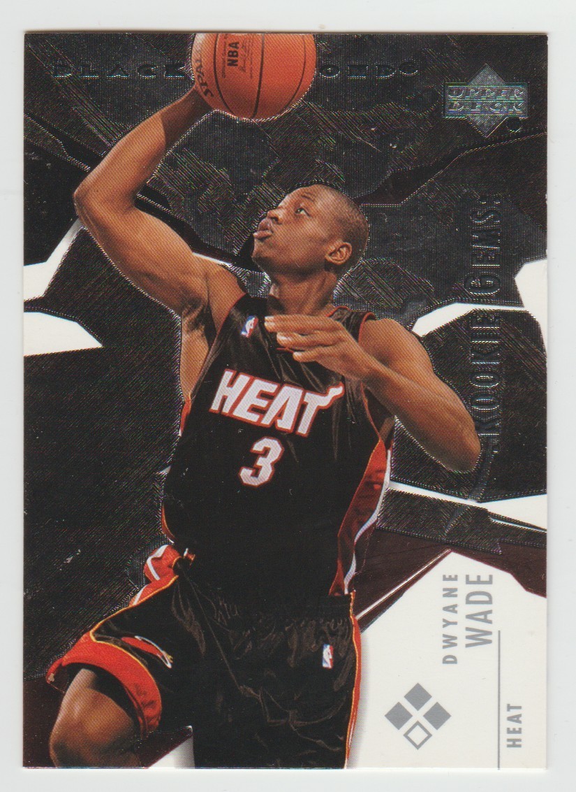 Dwyane Wade 2003-04 Upper Deck Black Diamond Rookie Gems #148 SP RC Heat HOF
