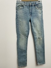 Zara light blue skinny fit jeans with distressed Girls Size 13/14 Cm 164