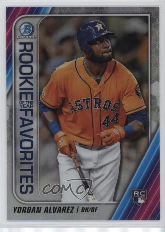 2020 Bowman Rookie of the Year Favorites Chrome Yordan Alvarez #ROYF-YA RC 12g7