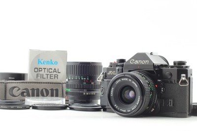 2Lens **Near MINT++** Canon A1 35mm Film Camera NFD 28mm f2.8 + 35