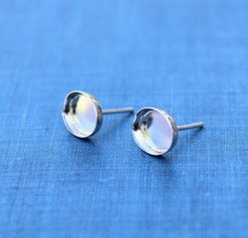 925 Sterling Silver 8x10mm Oval Stud Earring Blanks Jewelry Making Handmade Gift