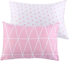 Kids Toddler Pillowcases 2 Pack Pillow Cover Pillowslip Case Fits Pillows sizesd