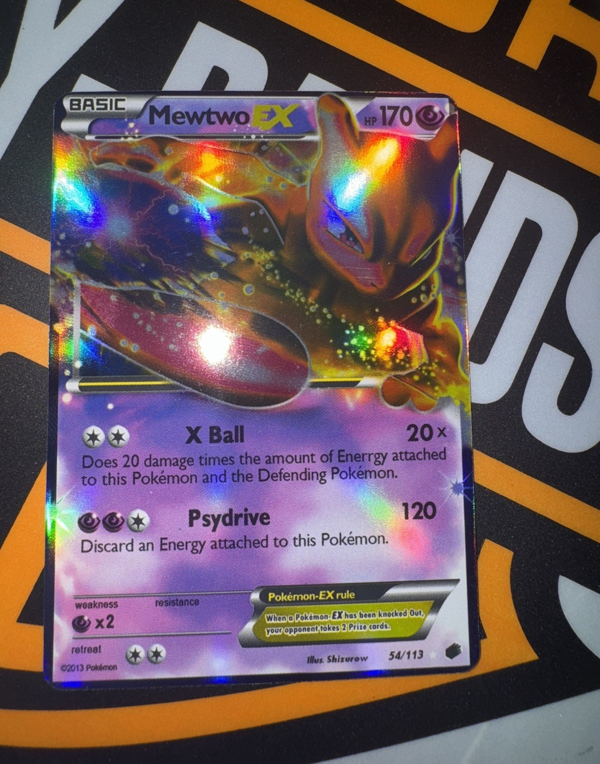 The Pokémon Company Mewtwo EX 54/113 Legendary Treasures Ultra Rare Holo 170HP