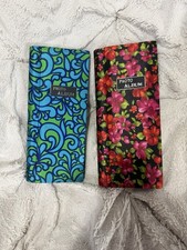 2 Vintage MCM Photo Album Satin Spiral Bound Fold Out Pages 3.5" Photos Japan