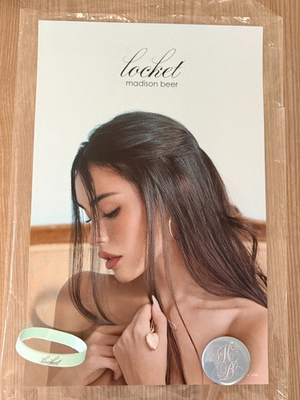 #ad #ad Madison Beer Locket Numbered Listening Party Poster #4485 Bracelet Pin $44.99