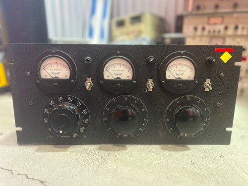 Vintage 3 Variac/Powerstat AC Power Supply w/ Triplett Meters 0-5A 0-120V READ