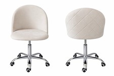 Lot Revendeur De 1 Chaise De Bureau Neuve Effet Velour Sur Roulette Reffb