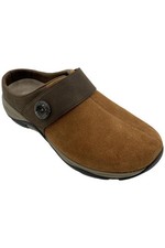 Easy Spirit Women's Edline Slip-On Suede Mule Brown