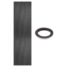 PC Fan Dust Mesh 39.4"x11.8" 0.5mm Hole, Dust Filter with Magnetic Strip Black