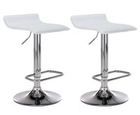2Er Set Barhocker Dyn Weiß