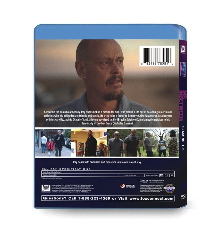 Mr Inbetween season 1-3 2025 3BD New Box Set Sealed - image 2 of 2