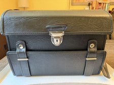 Vintage Fidelity Faux Leather Camera Case Red Plush Velvet Interior 13x10x5