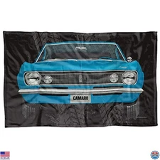 LOGOVISION 1967 Camaro Fleece Blanket - Stunning 36"x58" Car Illustration Design