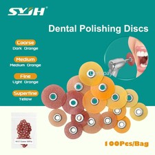 100pcs Dental Soflex Coarse Medium Superfine Composite Finishing Polishing Discs