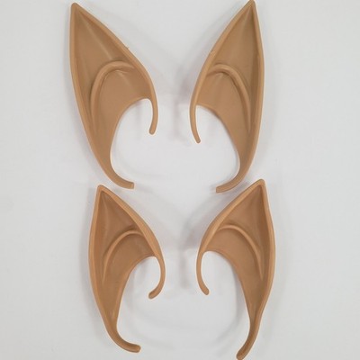 2 Pair Pointed Fairy Elf Ears 2 Sizes Long Short Cosplay Halloween Costume